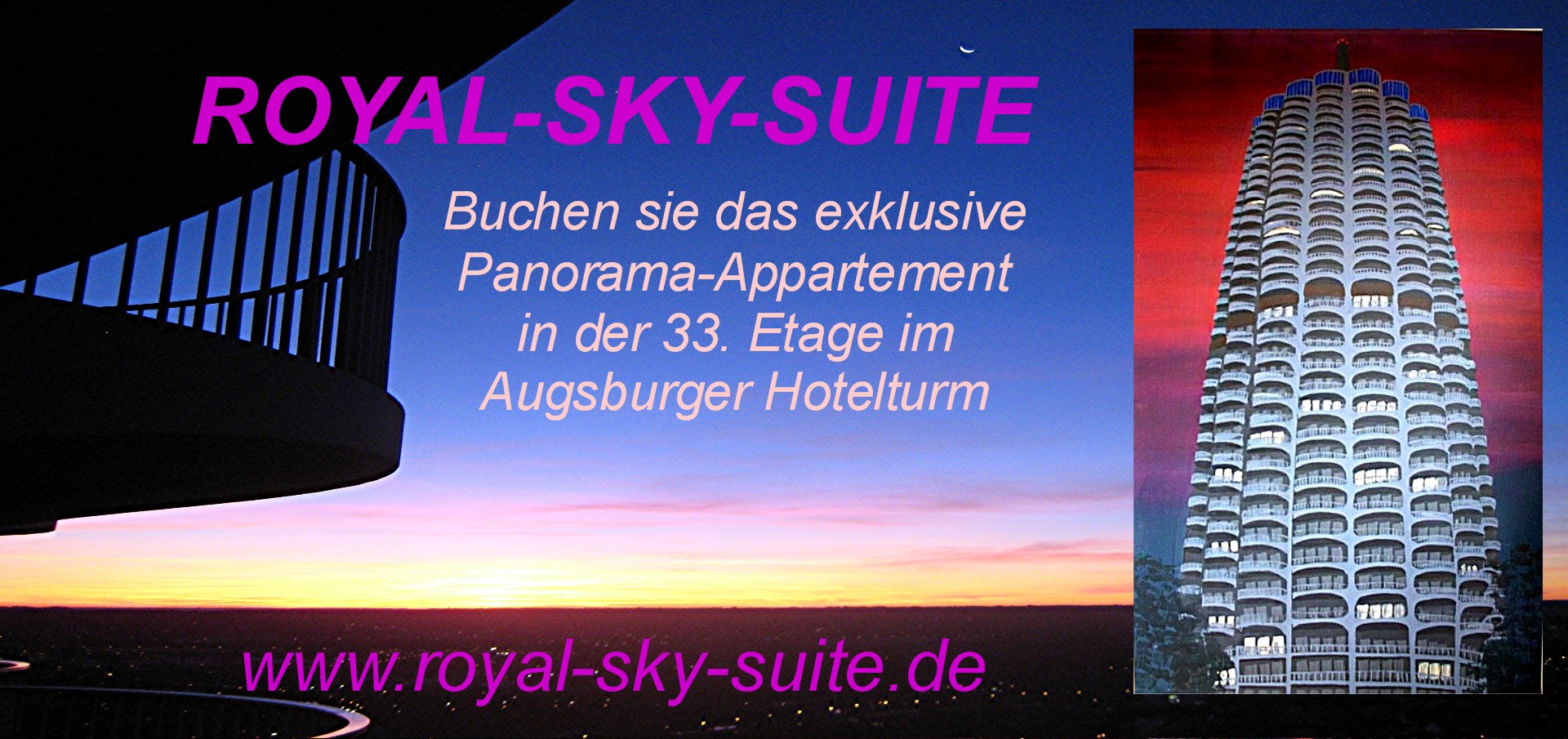 Royal-Sky-Suite Hotelturm Augsburg